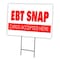 Signmission Ebt Snap Cards Yard Sign & Stake outdoor plastic coroplast window, C-2436 Ebt Snap Cards C-2436 Ebt Snap Cards - alternate 1